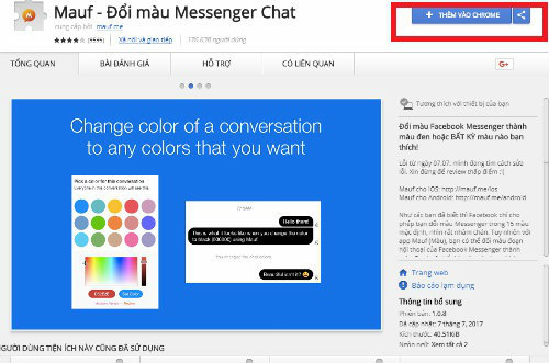 Đổi màu Messenger 