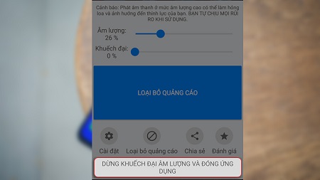 tang am luong cho loa dien thoai android