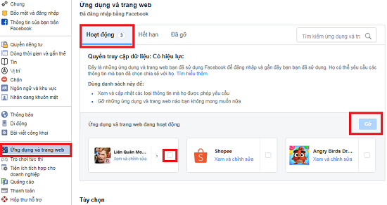 xoa lien ket facebook với lien quan