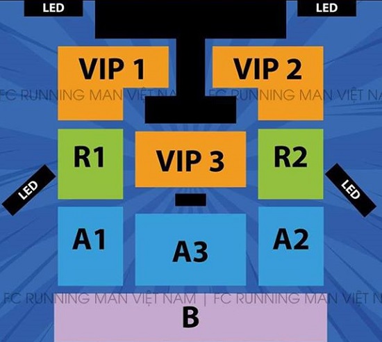  Giá vé Fanmeeting Running Man tại Việt Nam