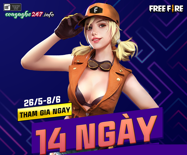 Sự kiện Free Fire đăng nhập 14 ngày liên tiếp nhận quà