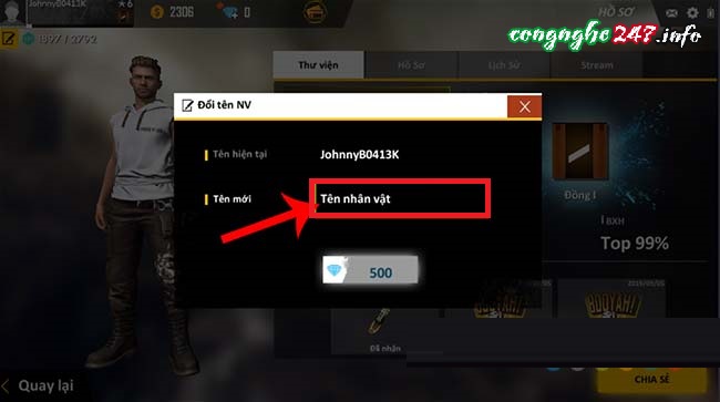 doi ten trong free fire 