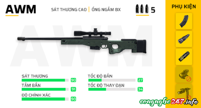 sung manh nhat trong phien ban ob23 free fire