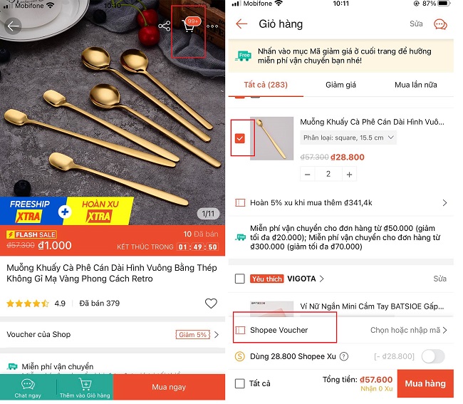 Cách săn hàng 1K trên Shopee không mất ship