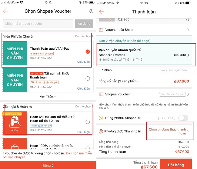 Cách săn hàng 1K trên Shopee không mất ship