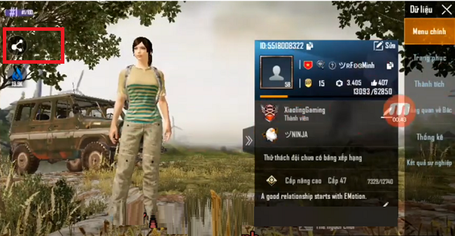 Cách ẩn độ nổi tiếng trong PUBG Mobile