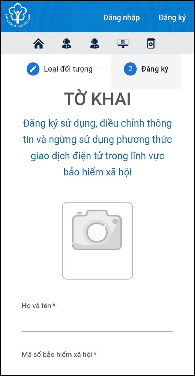 đăng ký tài khoản trên VssID