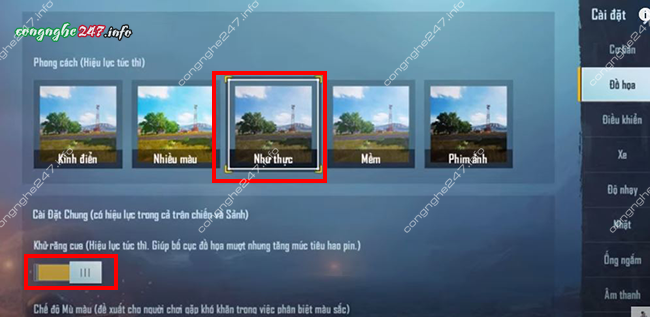 Cách chỉnh đồ họa PUBG Mobile cho máy yếu 