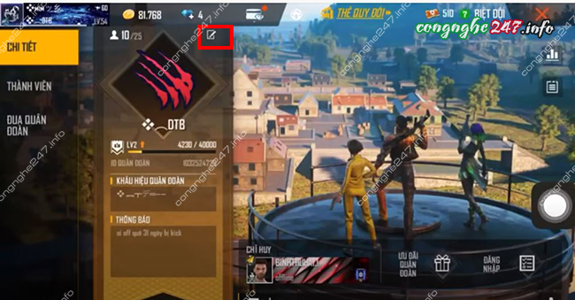 Cách giải tán quân đoàn Free Fire