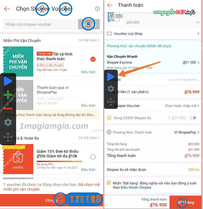 Tool lấy mã giảm giá Shopee