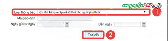 Tra cứu mã số thuế người phụ thuộc