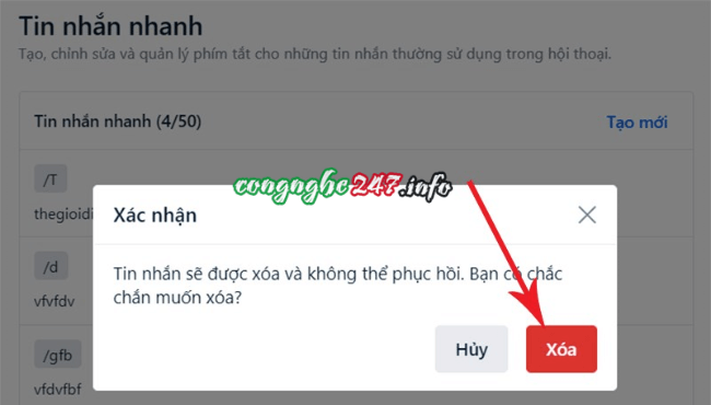 chinh sua tin nhan nhanh zalo pc